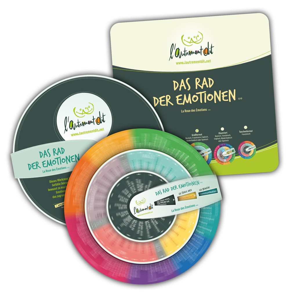 The Emotion Wheel© - ADULT version in GERMAN- 30 cm