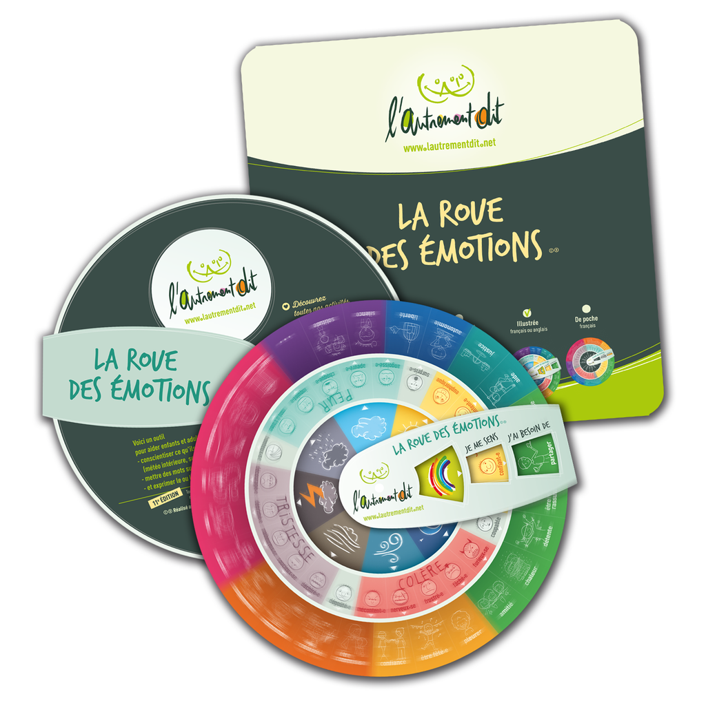 La Roue des Emotions Version illustrée (pour les enfants) en FRANCAIS